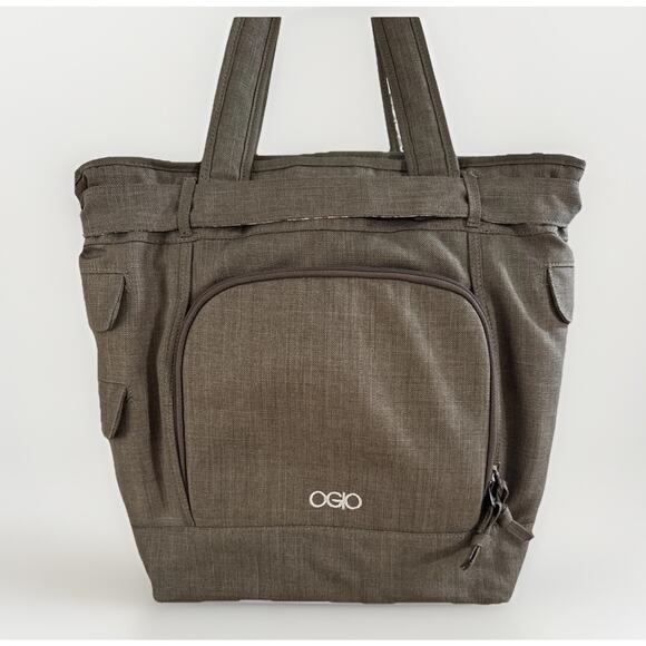 OGIO Hampton's Terra Large Laptop Bag Tote Polka Dot Lining 16x14x4 - Picture 4 of 9